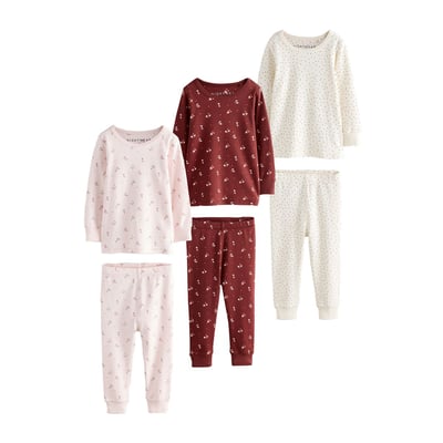 Pyjama douillet à petites fleurs, lot de 3 NEXT