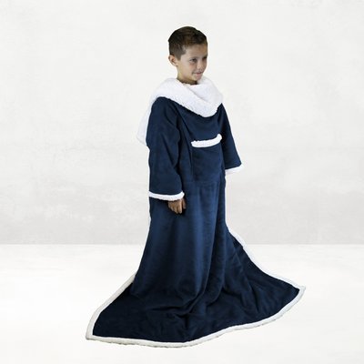 Plaid intégral avec manches enfant sherpa VIVEZEN
