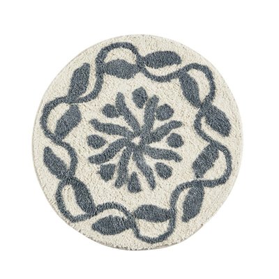 Tapis de bain rond coton tufté MADAM STOLTZ