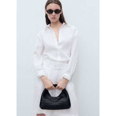 Chemise lin oversize MANGO