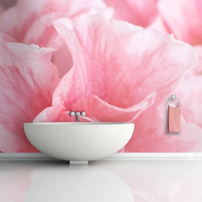 Papier peint intissé panoramique Fleurs Fleurs roses de l'azalée EDEN