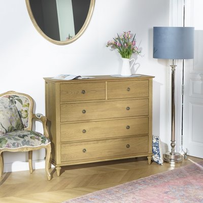 Commode 5 tiroirs en chêne OLIVIA ROBIN DES BOIS