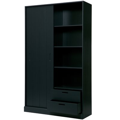 Armoire 1 porte coulissantes pin MOVE WOOOD