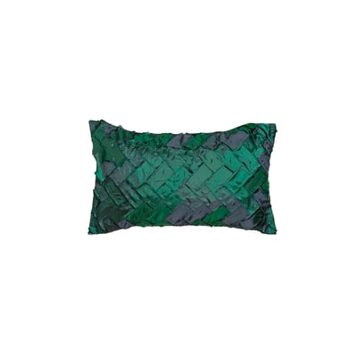 Housse de coussin décorative à motif chevrons en relief L50 SAINT SIA DECO