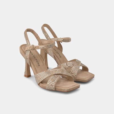 Sandales à talons avec boucle et bout carré ALMA EN PENA