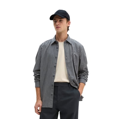 Chemise en sergé, coupe classique en coton biologique et lyocell MARC O'POLO