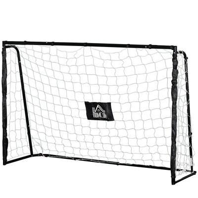 But de football châssis métal filet PE - piquets & outil inclus HOMCOM