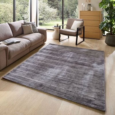 Tapis en viscose brillant tissé main - Star THEKO