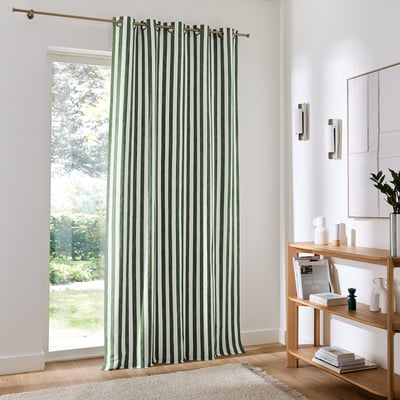 Ramla Cotton Curtain with Eyelets LA REDOUTE INTERIEURS