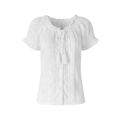 Blouse brodée à boutons et pompons JOE BROWNS