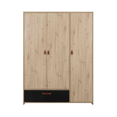 Armoire 3 portes 1 tiroir TERRE DE NUIT