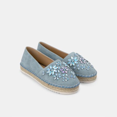 Espadrilles plates avec détails de strass sur le bout ALMA EN PENA