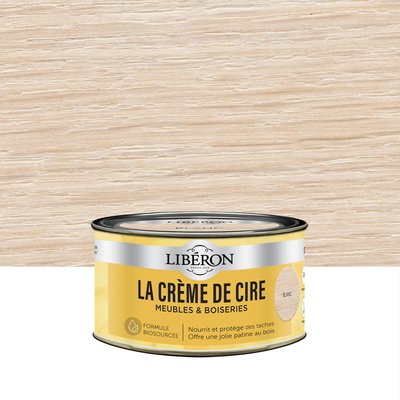 Bois intérieur La Crème de cire meuble Satin ,Les blancs LIBERON