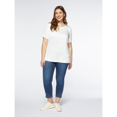 Blouse avec devant en satin et dos en jersey FIORELLA RUBINO