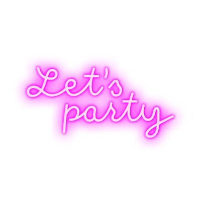 Eclairage néon LET'S PARTY CANDYSHOCK