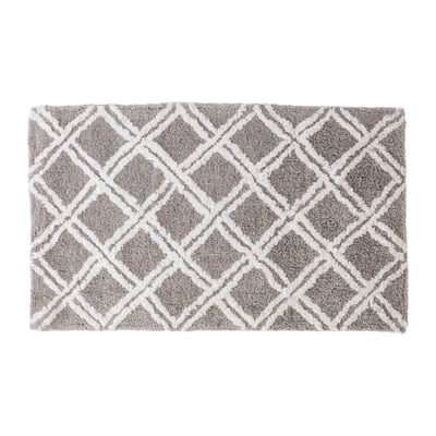Tapis de salle de bain en coton 40x70 Losanges ATMOSPHERA