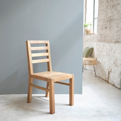 Chaise en bois teck recyclé massif  CARGO BERAH GETAH