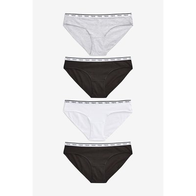 Culottes en coton avec logo, lot de 4 NEXT