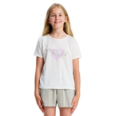 T-Shirt, manches courtes, col rond, Floral. ROXY
