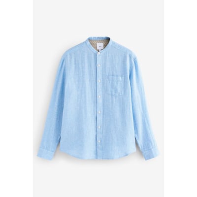Chemise manches longues en lin et coton NEXT