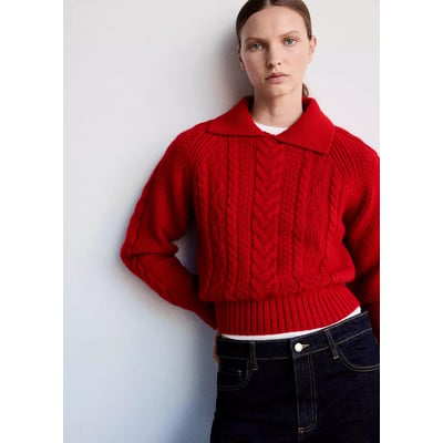 Pull-over maille crop MANGO
