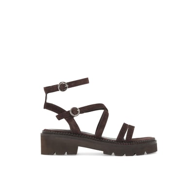 Sandale Plate en cuir INES MELLOW YELLOW