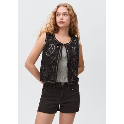 Gilet brodé perles MANGO TEEN