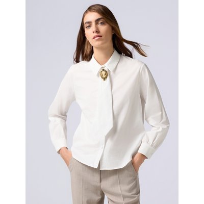 Chemise en popeline de coton mélangé OLTRE