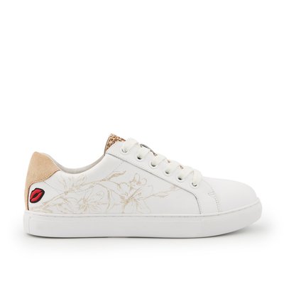 Basket blanche fleur top