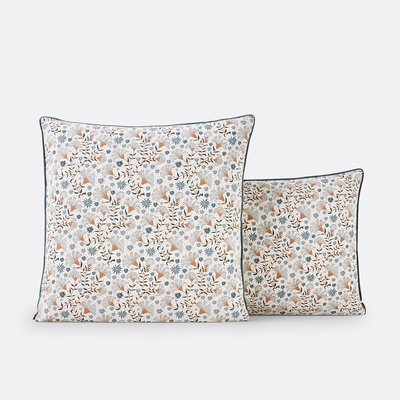 Kalyan Floral 100% Cotton Percale 200 Thread Count Pillowcase LA REDOUTE INTERIEURS