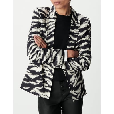 Blazer animalier taglio dritto IKKS