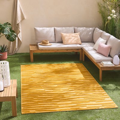 Tapis interieur exterieur à motif zèbre SANTORINI NAZAR RUGS