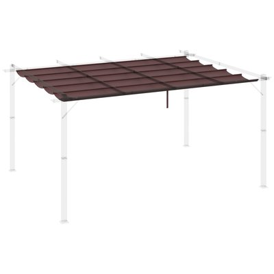 Toile de rechange pergola rétractable 4 x 3 m polyester OUTSUNNY