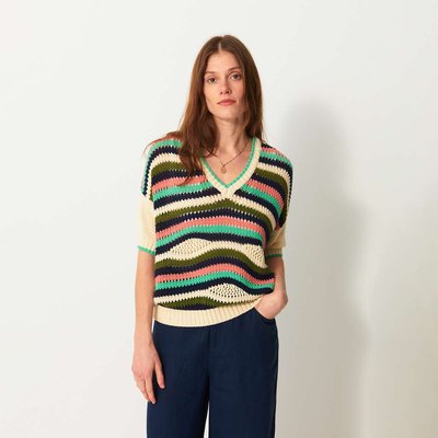 Pull Lolita manches courtes en coton BENSIMON