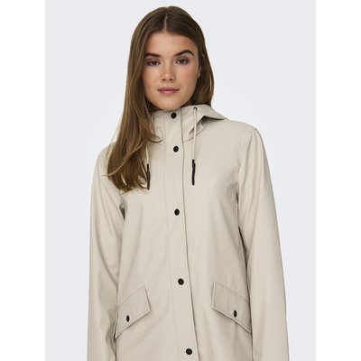 Imperméable mi-long capuche fixe, mi-saison ONLY
