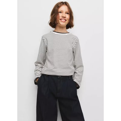 T-shirt coton à rayures MANGO KIDS