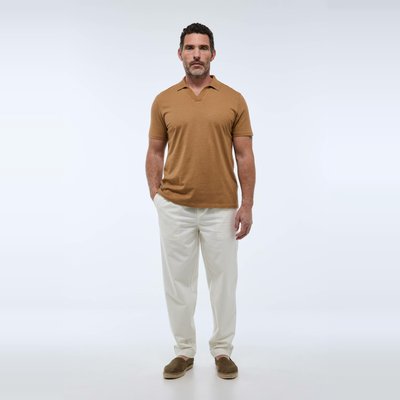 Pantalon à plis taille élastiquée en coton BIO GOTS MONOPRIX