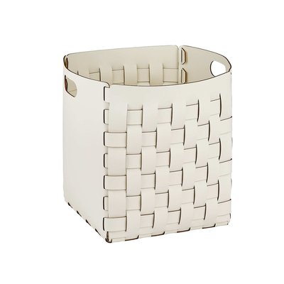 Корзина для одежды, игрушек, пледов из натуральной кожи, 35 x 35 x H40 см SO'HOME