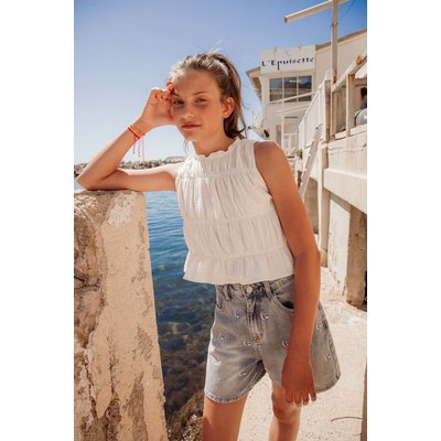 Short en jeans DIONYGI LE TEMPS DES CERISES