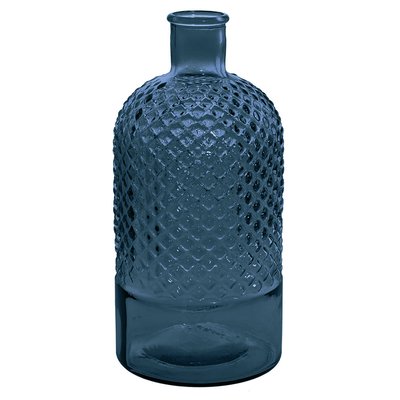 Vase bouteille en verre recyclé h 28 cm DIAMOND SENSEI MAISON