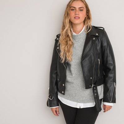 Bikerjasje in leer, Signature THELMA LA REDOUTE COLLECTIONS