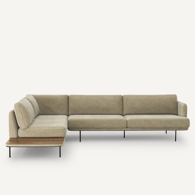 Hoekbank in stonewashed fluweel, Antoine AM.PM