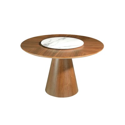 Table manger en noyer et porcelaine ANGEL CERDA