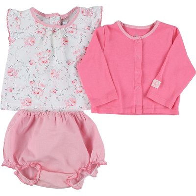 Ensemble blouse + bloomer + gilet -  Très bon état PETIT BATEAU