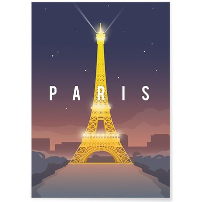 Poster ville Paris L'AFFICHERIE