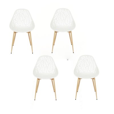 Lot de 4 chaises d'extérieur Calvi en polypropylène THE HOME DECO FACTORY