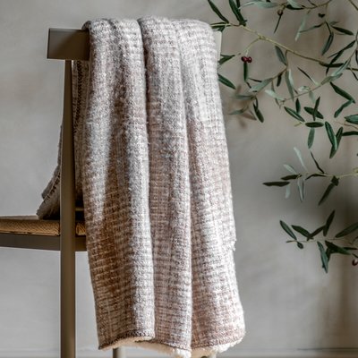Woven Faux Mohair Sherpa Throw SO'HOME