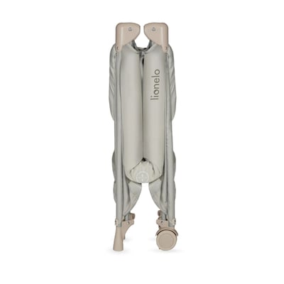 Lit parapluie bébé Amelie compact avec matelas Grey Concrete LIONELO