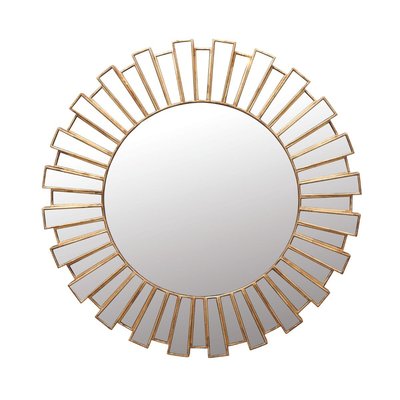 Miroir solaire doré en verre D.130 cm SIGNATURE