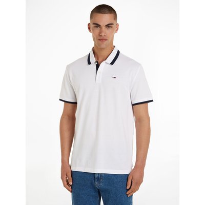 Kurzärmeliges Poloshirt mit kontrastierenden Bündchen TOMMY JEANS